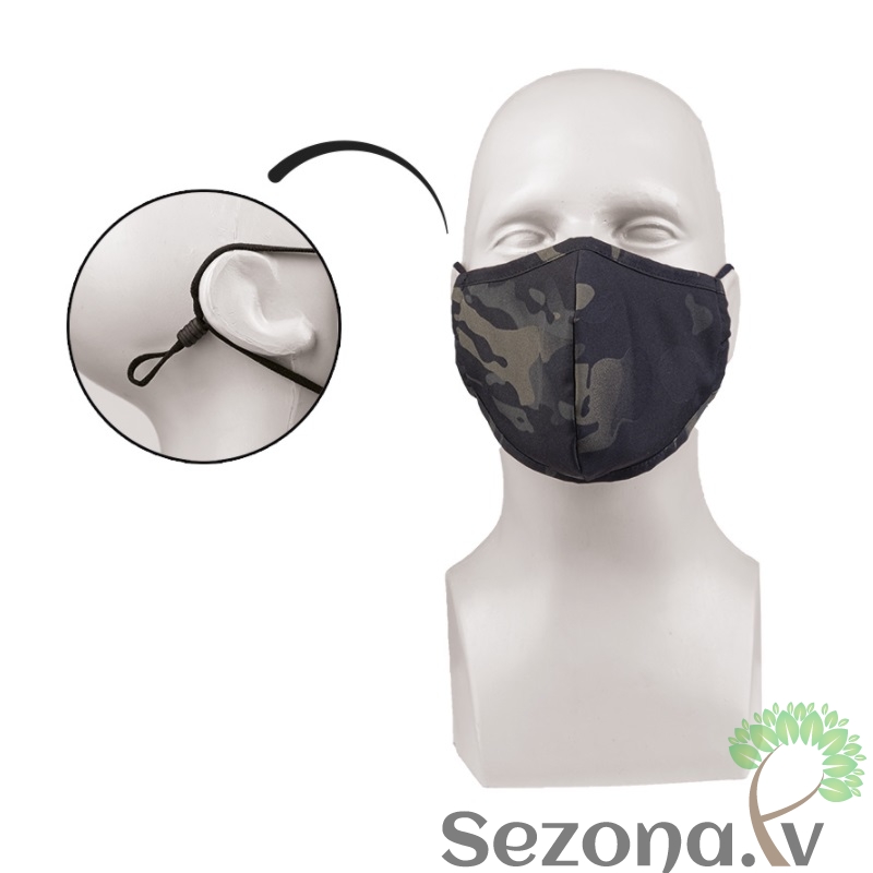 Auduma sejas maska kamuflāža 5 wide-shape PES/EL