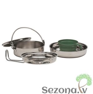 Mil Tec nerūsējošā tērauda trauku komplekts (1 pers) 14646000