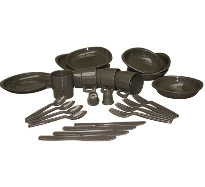 Mil Tec polipropilēna trauku komplekts (4 pers) 14687000