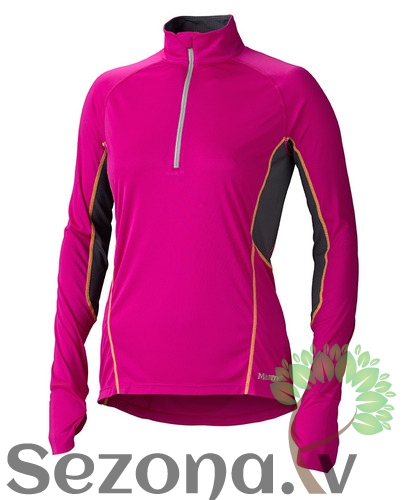 Krekls Marmot Wms Interval 1/2 Zip LS