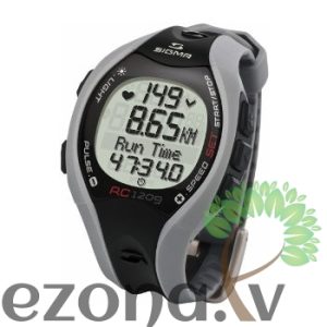 Sigma RC 12.09 pulsometrs, melns (25102)