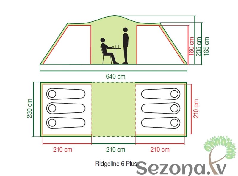 Coleman telts RIDGELINE 6 PLUS