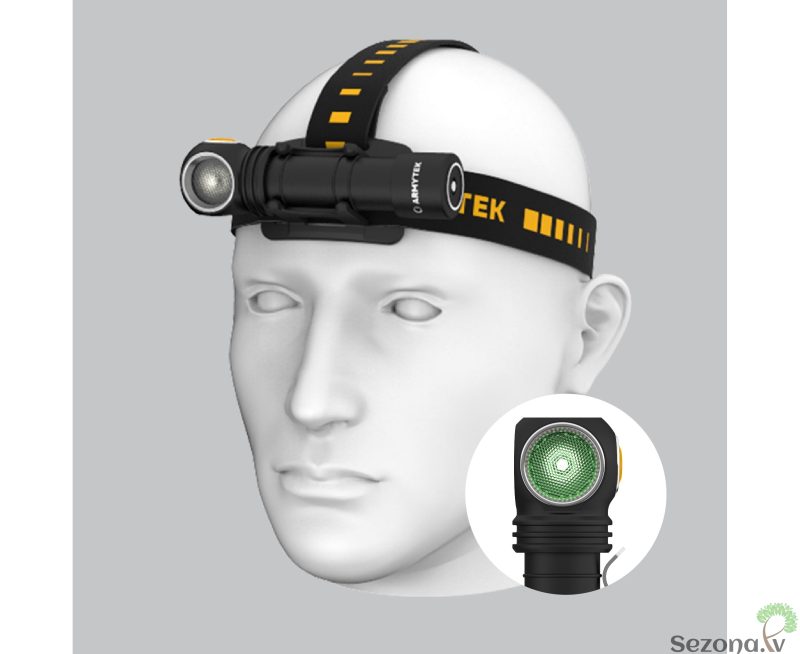 ARMYTEK WIZARD C2 WG MAGNET USB (WHITE LIGHT) makšķernieku pieres lukturis