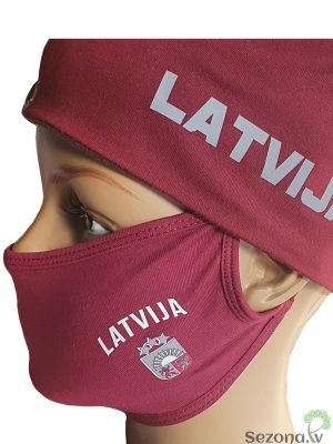 Auduma sejas maska bordo LV3