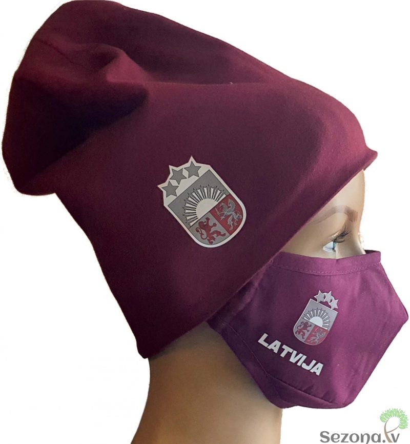 Auduma sejas maska bordo LV4
