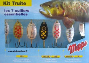 Mepps komplekts forele 7 rotiņi
