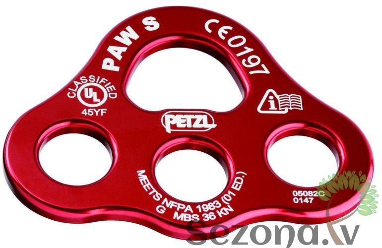 Plāksnes Petzl Paw sarkana S