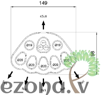 Plāksne Climbing Technology Cheese plate S