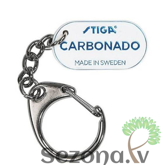 Stiga Metāla Breloks “Carbonado” white/Blue