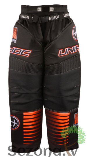 Unihoc vārtsarga bikses INFERNO melna/oranža
