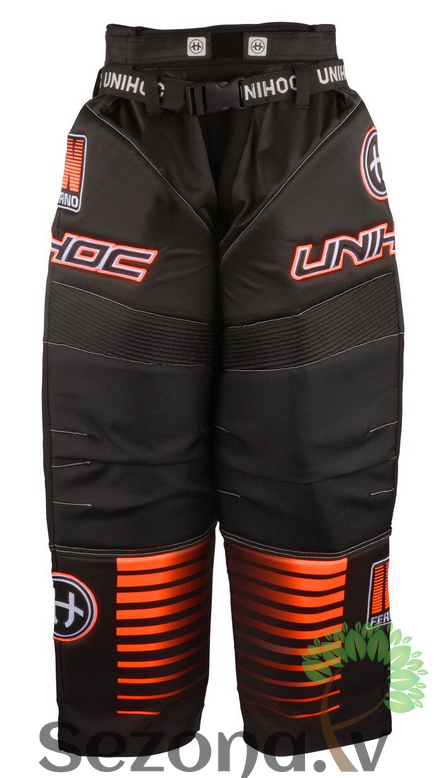 Unihoc vārtsarga bikses INFERNO melna/oranža