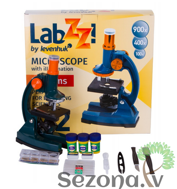Levenhuk LabZZ M2 Plus 100x-900x Mikroskops Bērniem ar Komplektu