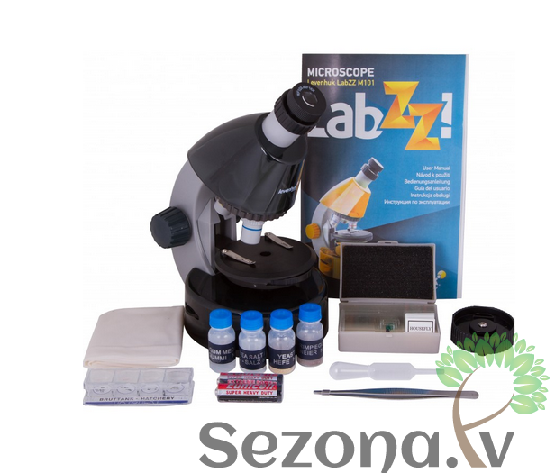 Levenhuk LabZZ M101 Pelēkā krāsā 40x-640x