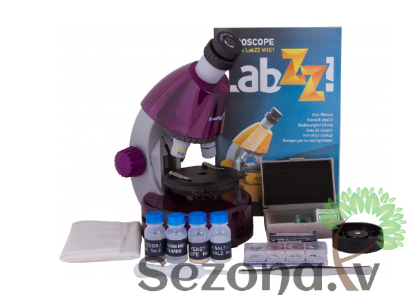 Levenhuk LabZZ M101 LabZZ Violētā Krāsā 40x-640x