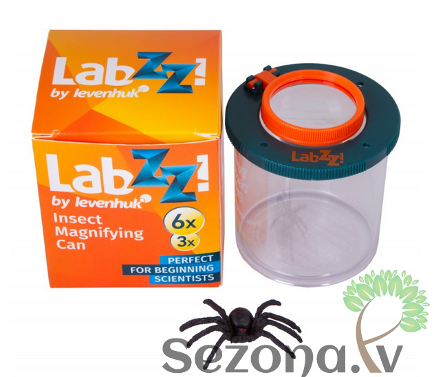 Levenhuk LabZZC1 2x-3x Insektu Trauks ar Palielināmo Lupu un Zirnekli Bērniem