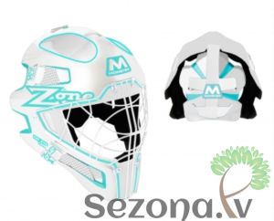 Zone Vārtsarga ķivere Monster CAT EYE CAGE balta/zila