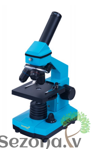 Levenhuk 2L NG Rainbow Metāla korpuss 40x-640x Mikroskops Debeszilā Krāsā