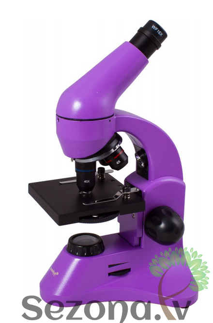 Levenhuk Rainbow 50L PLUS Violetā krāsā 64x - 1280x