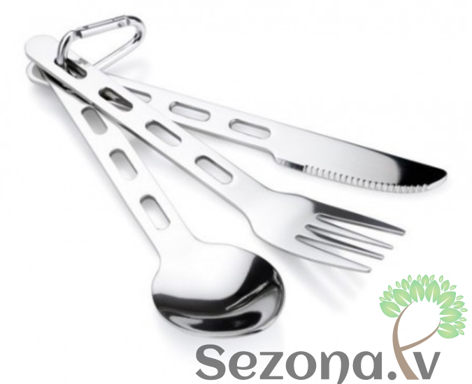 GSI Outdoors Ēdamrīku kompl. Glacier Stainless Ring Cutlery Set