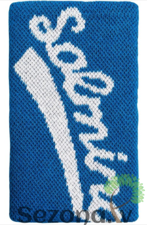 Salming Wristband Long Blue florbola spēlētāja garā sviedru aproce