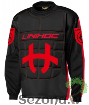 Unihoc Vārtsarga krekls Shield melns/sarkans