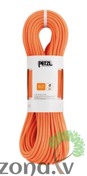 Dinamiskā virve Petzl Volta 9.2 mm oranža 50m