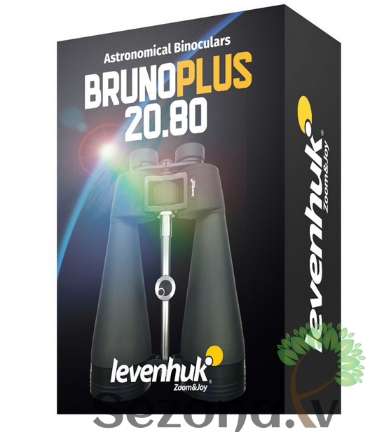 Levenhuk Bruno WIDE PLUS 20x80 Mitrumizturīgs Platleņķa Binoklis