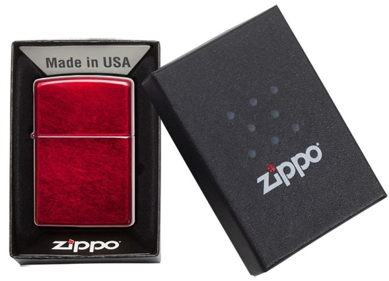 Zippo Lighter 21063 Classic Candy Apple Red™ 21063