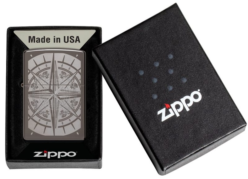 Zippo Lighter 29232 Black Ice® Compass 29232