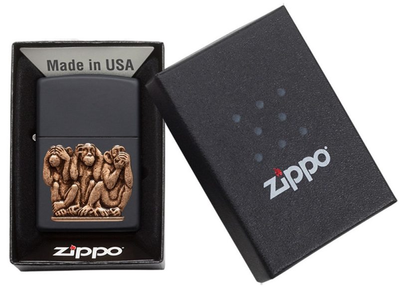 Zippo Lighter 29409 Three Monkeys 29409