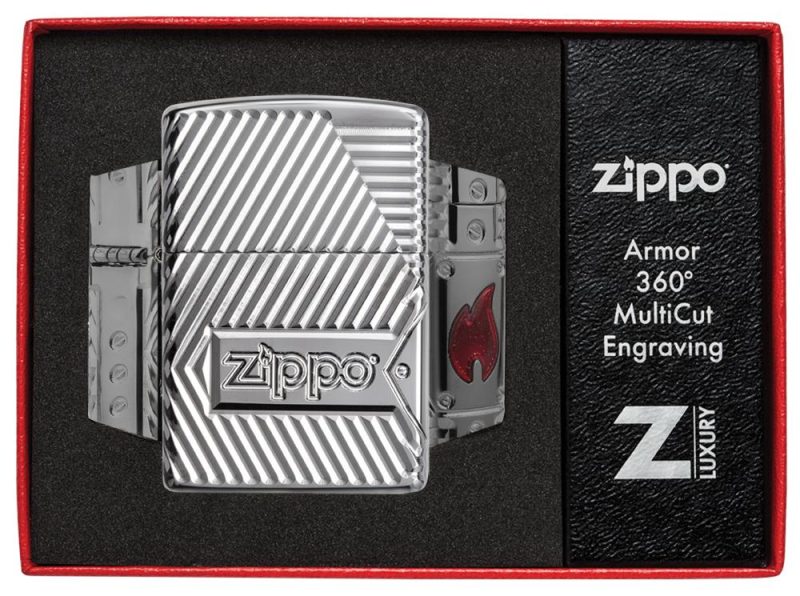 Zippo Lighter 29672 Armor™ Bolts Design 29672