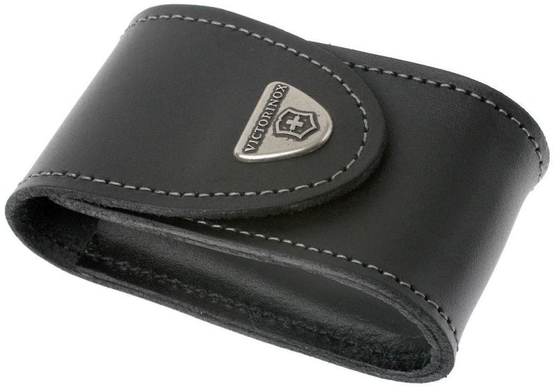 VICTORINOX LEATHER BELT POUCH BLACK 4.0521.3 4.0521.3
