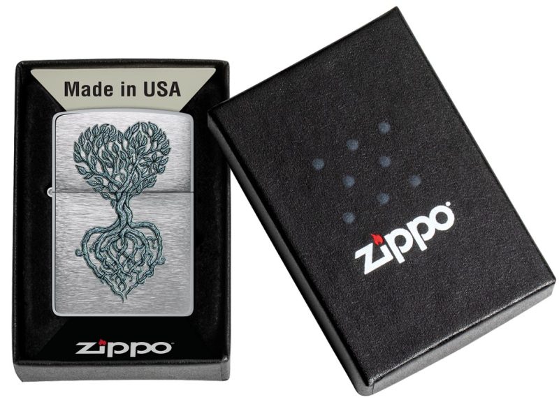 Zippo Lighter 46232 Tree of Love Design 46232