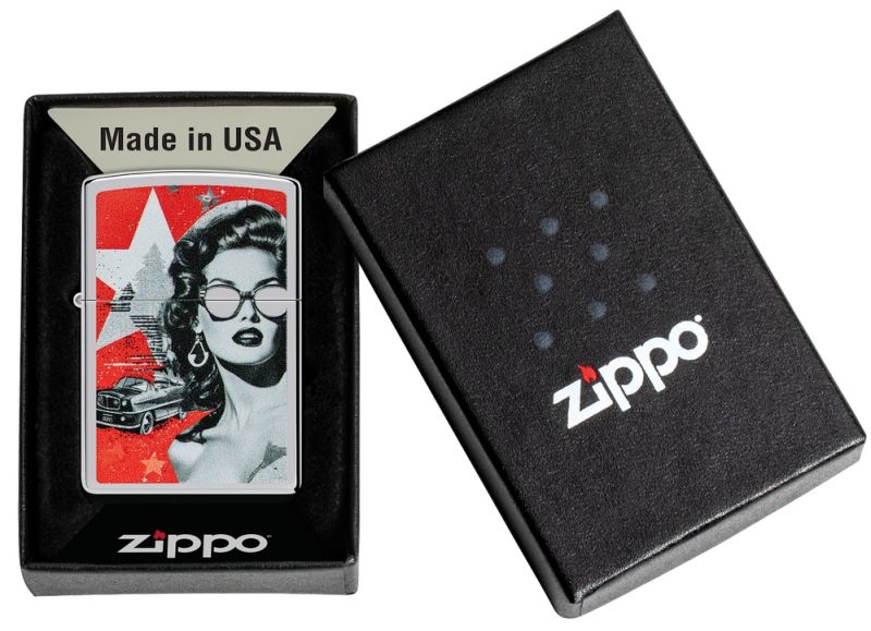 Zippo Lighter 46239 Glam Glasses Design 46239
