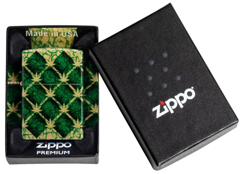 Zippo Lighter 46265 Argyle Leaf Design 46265