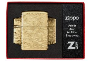 Zippo Lighter 46273 Armor® Luxury Waves Design 46273