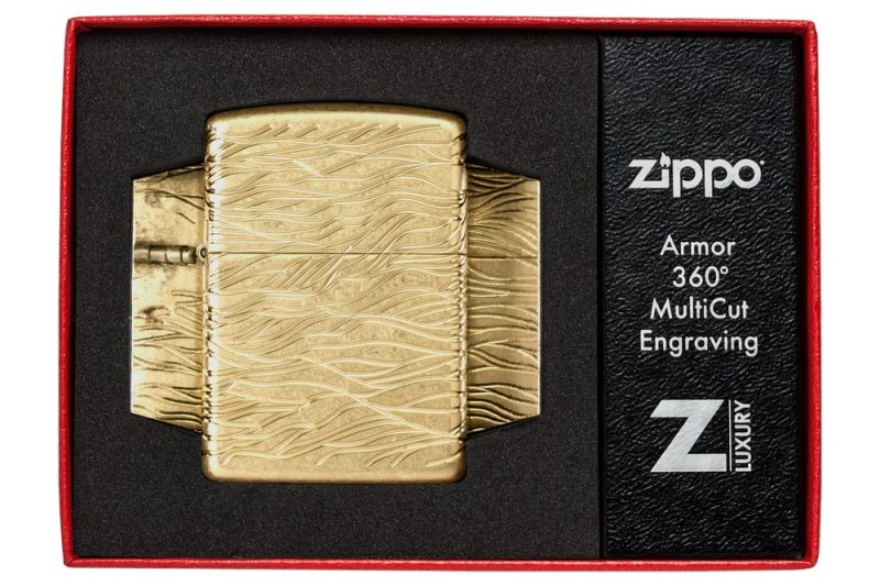 Zippo Lighter 46273 Armor® Luxury Waves Design 46273
