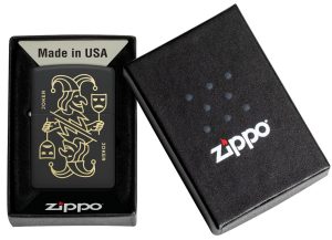 Zippo Lighter 46290 Masked Joker Design 46290