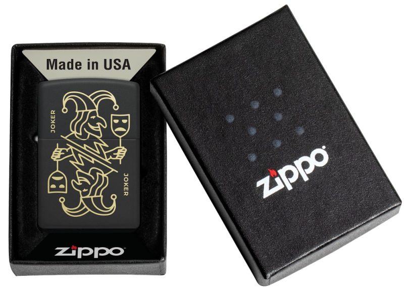 Zippo Lighter 46290 Masked Joker Design 46290