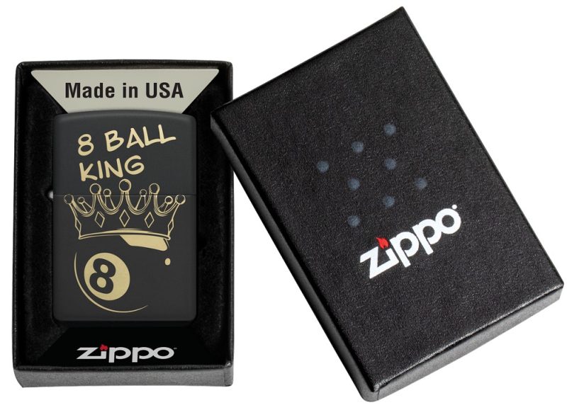 Zippo Lighter 46291 King 8 Ball Design 46291