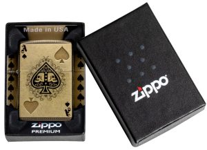 Zippo Lighter 46388 Ace of Skulls Design 46388
