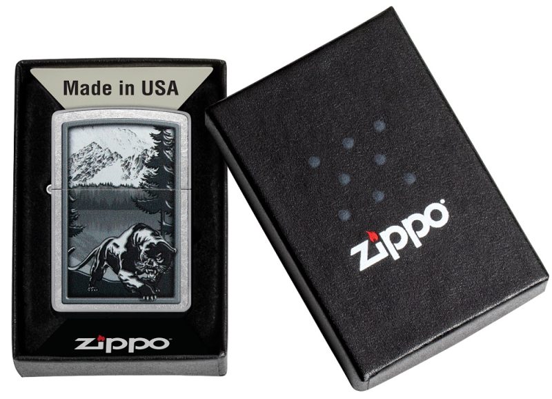 Zippo Lighter 48381 Mountain Lion Design 48381
