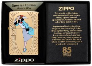 Zippo Lighter 48413 Windy 85th Anniversary Collectible Armor® 48413