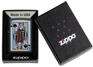 Zippo Lighter 48488 King Of Spades Design 48488