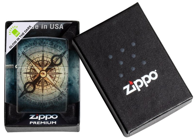 Zippo Lighter 48562 Compass Ghost Design 48562