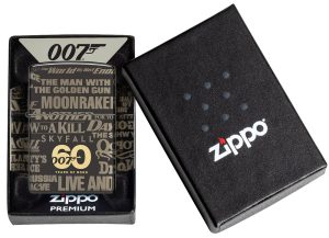 Zippo Lighter 48576 James Bond 60th Anniversary Collectible 48576