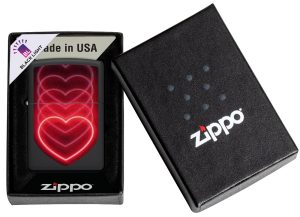 Zippo Lighter 48593 Hearts Design 48593