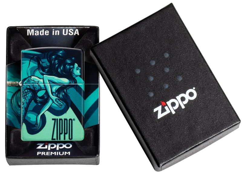 Zippo Lighter 48605 Mermaid Zippo Design 48605