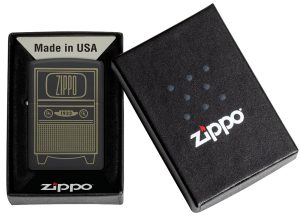 Zippo Lighter 48619 Zippo Vintage TV Design 48619