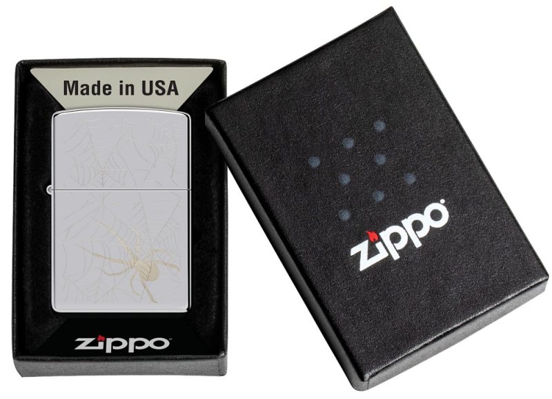 Zippo Lighter 48767 Spider Web Design 48767
